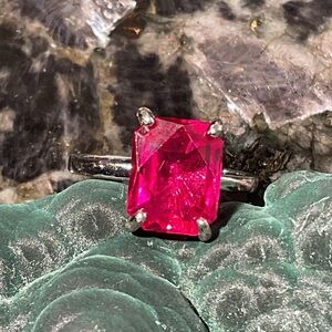 Ruby .925 Silver Ring 6